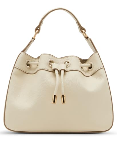 Sac seau Anne Klein en coloris crème, l'excellence des finitions épurées