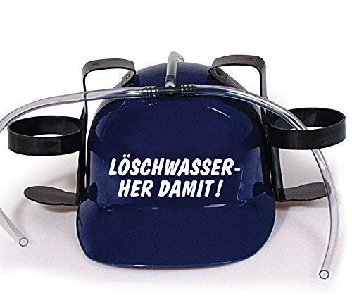 Beber Casco Spaßhelm con Motivo Estampado - Esc Adelante por lo Tanto - 51646 - Versch. Colores a Elegir - Azul