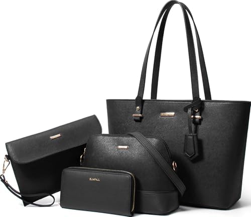 Women Fashion Handbags Tote Bag Shoulder Bags Top Handle Satchel Purse Set