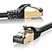 Produktbild SEBSON LAN Kabel Außen 50m CAT7 rund, Netzwerkkabel 10 Gbit/s - wasserdicht UV-beständig IP67 - RJ45 Stecker für Router, PC, TV - Ethernet Kabel S-STP abgeschirmt
