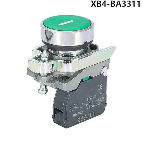 Bouton poussoir Xb4-ba21 resout pannes commande electrique jaune remplacement - 7