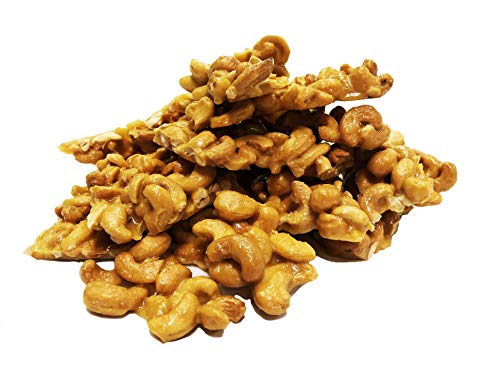 Brittle Brother's Cashew Brittle - 16 Oz Box - Voted #1 In America - 4 X's More Nuts! - Cashew Pecan Bacon Corporate Gift Men Women Candy Snack Birthday Sampler Christmas Mother Father Graduation Office Mix Valentines Day Party #TOP6