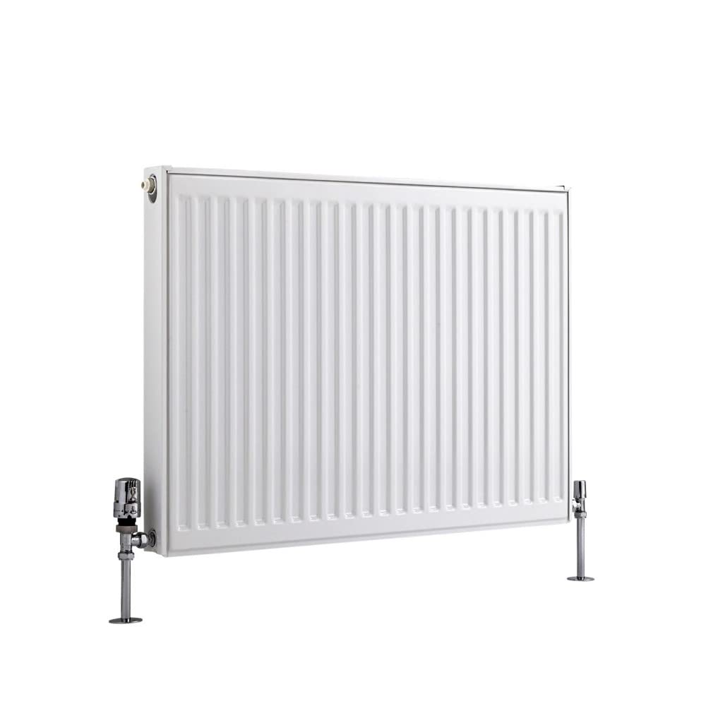 Milano White Compact Type 11 Horizontal Single Panel Convector Radiator - 600Mm X 900Mm