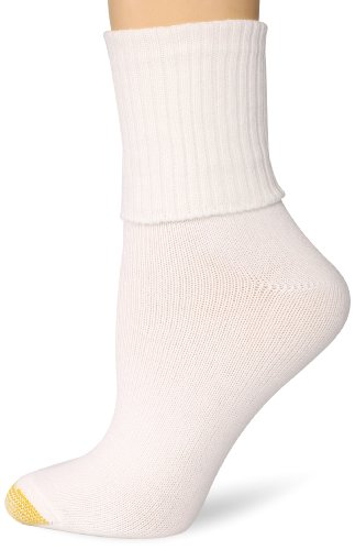 Gold Toe Women's Bermuda Plus Turn Cuff Sock, size 10-12