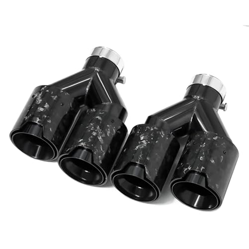Embout Universel Double pour Tuyau d'Échappement BMW, Silencieux Carbone ID54MM