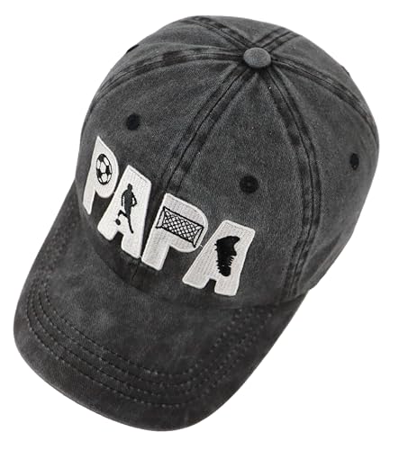 Image of Soccer Papa Hat, Adjustable Embroidered Soccer Dad Baseball Cap
