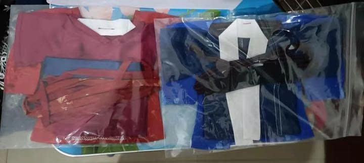 山河令 ぬいぐるみ服 20cm 2枚（赤、青）セット 山河令ぬいぐるみ 服