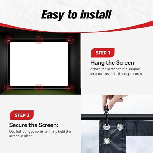 ZEALFEEL 9x7ft Dual-Layer Impact Screen