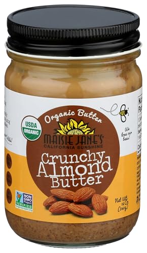 MAISIE JANES Organic Almond Butter Crunchy, 12 OZ