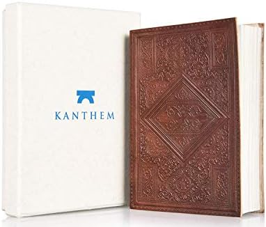 Handmade Leather Journal Notepad – Leather Bound Unlined Notebook To Write In, Travel Diary Art Sketchbook, Cotton Paper 7x5 Inches, Best Gift For Men And Women With Gift Box Included