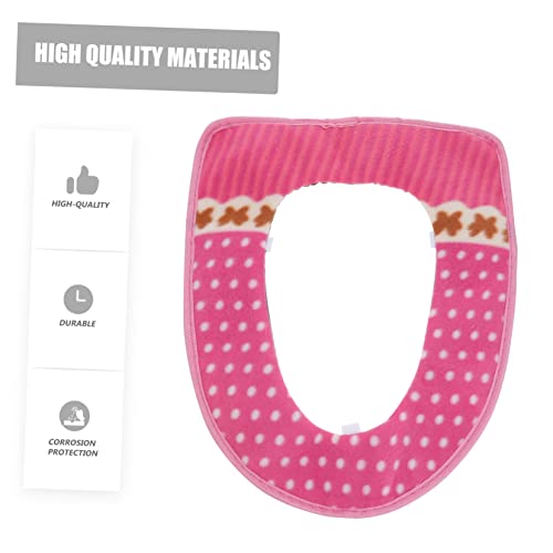 SOLUSTRE Toilettenschüssel-Sitzkissen Toilettensitz Dicker Weicher Toilettensitzbezug Toilettensitze Badezimmer Toilettensitz Toilettensitzwärmer Toilettensitzkissen – Bild 6