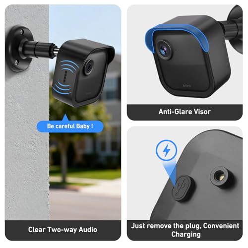 Blink Outdoor Camera Wall Mount Compatible with 2K+ & 4th Gen,3 Pack Weatherproof Protective Housing,360 Degree Adjustable with Blink Sync Module Core Outlet Mount for Blink Camera System by WDZREE - Image 3