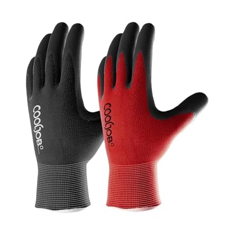 COOLJOB Breathable Rubber Coated Gardening Gloves Cover