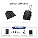 MEGABACK Vacuum Travel Backpack with Wheels, Expandable Carry On Luggage, Luggage Vacuum Bags with Pump, Weight Handle, USB Charging Port, Waterproof