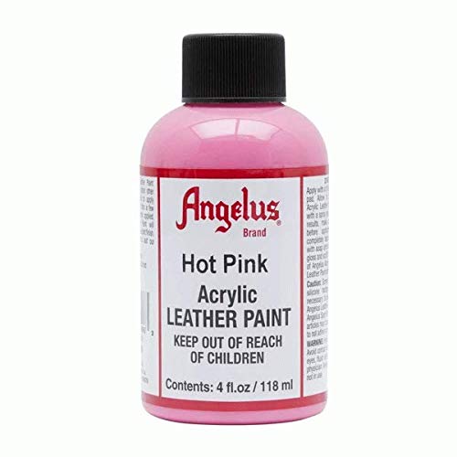 Angelus Leather Paint 4oz-Hot Pink