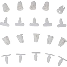 10 Set Push in Door Sill Trim Repair Clips for Mercedes Benz Vehicles, White Plastic Fasteners