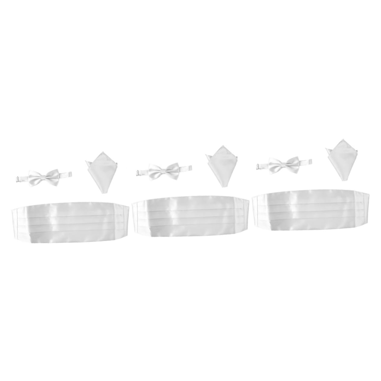 9 Stück Herren Satin Fliege Herren Kummerbund Herren Einstecktuch Herren Fliege