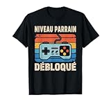 Idéal pour célébrer l’arrivée d’un filleul ou d’une filleule avec humour. Ce design « Niveau Parrain Débloqué » associe gaming et fierté familiale dans un style rétro inspiré des jeux vidéo classiques.