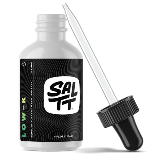 SALTT Low-K Fasting Drops | Sodium and Ionic Magnesium Fasting Supplement | Intermittent Fasting Mineral Supplements | Electrolyte Replenisher | 120ml Dropper Bottle