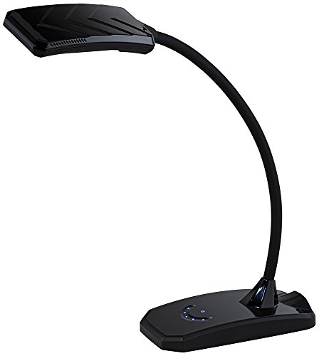 Weekly Top Sale Ricky Modern Minimalist Desk Table Lamp with USB Charging Port LED Gooseneck Adjustable Height 13.75" High Black Touch On Off Dimmer for Bedroom House Bedside Nightstand Home - 360 Lighting