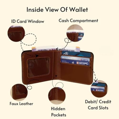 Image of Personalized Name & Charm Leather Mens Wallet Gift Hamper Set | Combo Giftset, Customized, Birthday Anniversary Wedding Engagement Gifts, for Brother Husband Father Boyfriend