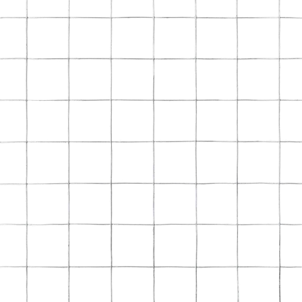 vidaXL Grillage pour volière Acier galvanisé 10x1,5 m argenté