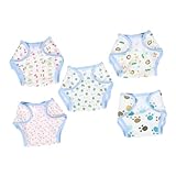POPETPOP 5 Pièces Couches pour Poupées Réutilisables Lavables Et Ajustables Accessoires...