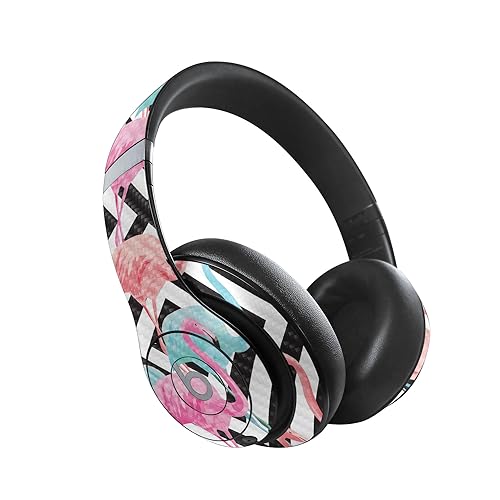 Image of MightySkins Carbon Fiber Skin Compatible with Beats Studio Pro - Pop Flamingo | Protective, Durable Textured Carbon Fiber Finish | Easy to Apply