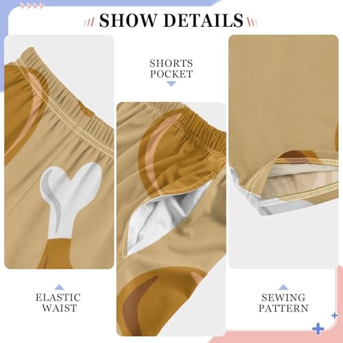 Drumstick Fried Boys Pants Boys Athletic Pants Long Pant for Boywith Pockets Wide-Leg Size 6-14Y4