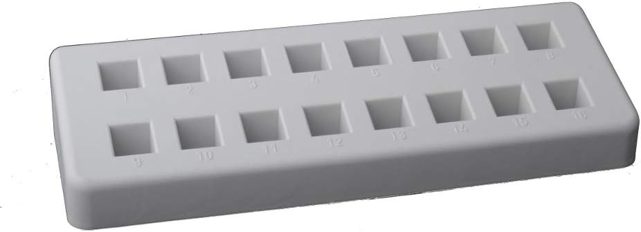 Spectro Cuvette Rack/Holder Polypropylene 16-Place 5pcs