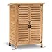 MCombo Gartenschrank Geräteschuppen Werkzeugschrank Outdoor-Schrank Gartenbox 0690, aus Holz Natur, 47 X 63 X 96 cm