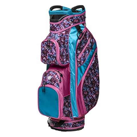 Glove It Ladie's Golf Bag - Lightweight, Nylon Cart Bag with 15 Dividers, Putter Well, Rain Hood & 9 Easy-Access Pockets, Cosmic Cover