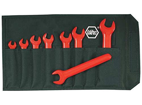 Ins Open End Wrench Set, 15Deg, 6-19mm, 8Pc
