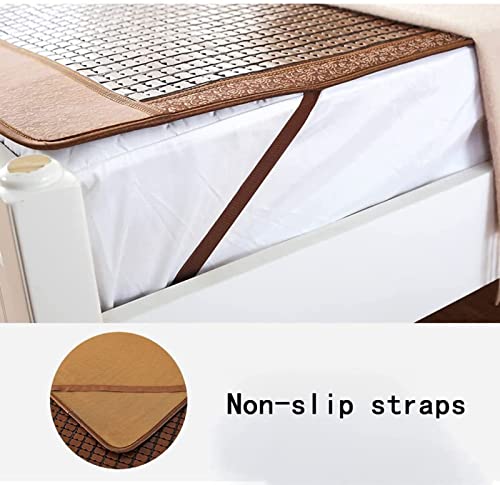 Tbqatnts Summer Sleeping Mat Foldable Summer Bed Mat Cool Sleeping Mattress Cooling Bed For Home School Dormitory,Brown,150 * 195Cm #TOP3