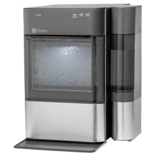 GE Profile Opal 2.0 | Countertop Nugget Ice Maker with Side Tank | Ice Machine with WiFi Connectivity | Smart Home Kitchen Essentials | Stainless Steel