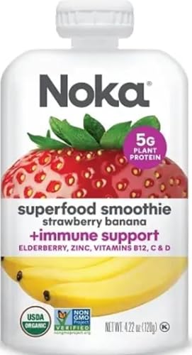 Noka Strawberry Banana Superfood Smoothie, 4.22 oz
