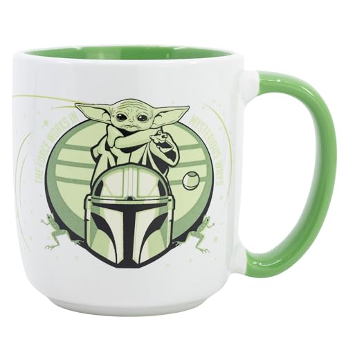 Stor Caneca cerâmica ELITE 380 ml em caixa de presente GROGU MANDALORIAN