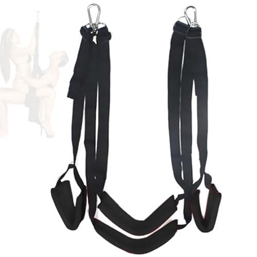 Balançoire Suspendue derrière la Porte de la Chambre, avec Coussin de siège épais pour Couples et Couples, Capable de Supporter 300 LB