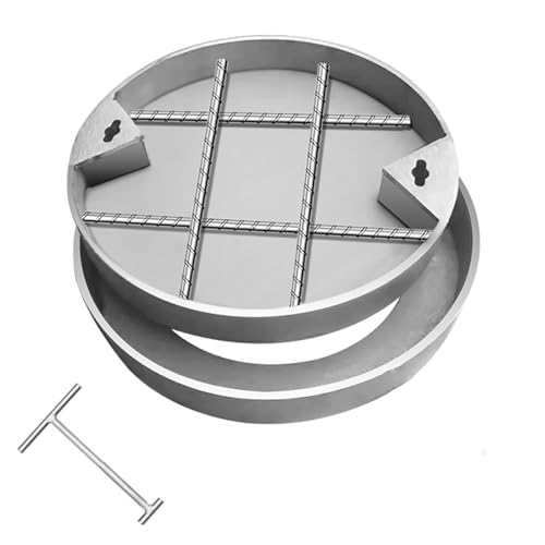 Couvercle de regard rond invisible pour sublimer vos terrasses et allées de jardin