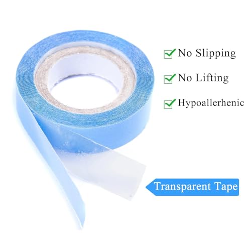 Image of Ritzkart Lace Front Tape Thin Adhesive - Double Sided Hair System Tape Roll Max Hold 2-4 Weeks 3-12 Yards Waaker Tape (1x12yd)