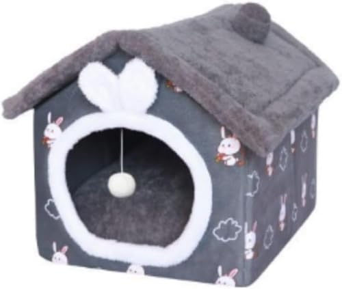 Xiraivke 猫ベッド 完全密閉型 小型・中型犬 テディ 犬用ベッド 冬暖かい 四季通用 ハウス型 取り外し可能 洗える 猫ベッド 犬用ベッド 猫ハウス 冬用 猫用ベッド 猫ドーム ペットクッション ペットソファ かわいい 柔らかい 洗える 滑り止め