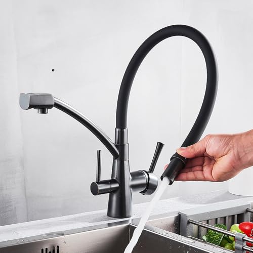 Robinet extractible or brossé pour éliminer les carafes et purifier l'eau - 4