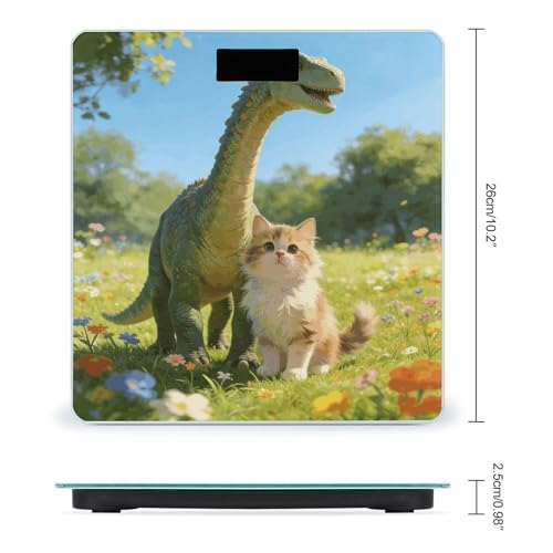 Báscula digital de baño con pantalla LED clara miniatura 2