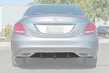 Replacement for 2015-2018 Mercedes Benz W205 C-Class AMG Sport Style Carbon Fiber Rear Bumper Lower Diffuser