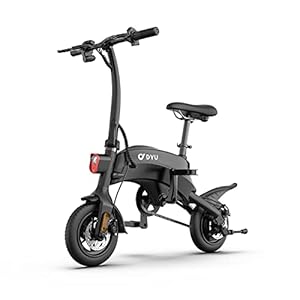 DYU Elektrische fiets, 10 inch, e-bike opvouwbaar, slimme e-bike met 3 rijmodi, batterijweergave, pedaal-assist…