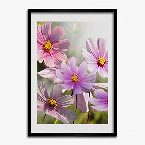 Cadre photo 50x70 cm fleurs sauvages Tulup en bois MDF pour affiche