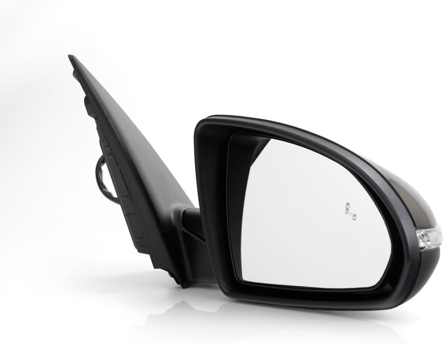 For Kia Optima 2016 2017 2018 2019 Door Mirror Passenger Side | Manual | Heated | w/Blind Spot Detection | w/Signal Indicator | Paint To Match | Replacement For 87620-D5150 | KI1321221