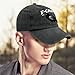 F-Caw F Funny Black Bird Hat for Women Fashion Washed Distressed Baseball Caps