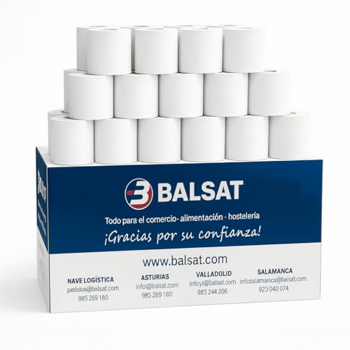 8 rollos de papel termico 80x80x12 para tpv, registradora, impresoras de ticket epson compatibles