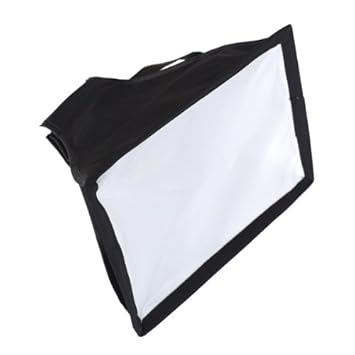 Generic Universal Cloth Flash Bounce Diffuser for Canon Nikon Sony (White_15x17 cm)